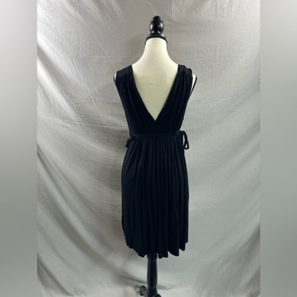 Zara Side Tie Low Back Dress Black - Picture 4 of 6